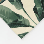 Bird of Paradise Botanical Pattern Fleecedecke (Ecke)