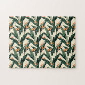 Bird of Paradise Botanical Pattern Puzzle (Horizontal)