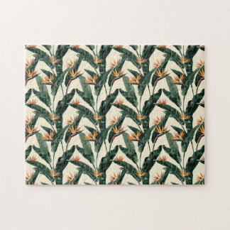 Bird of Paradise Botanical Pattern Puzzle