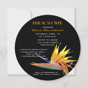 Bird of Paradise Bridal Dusche Einladung