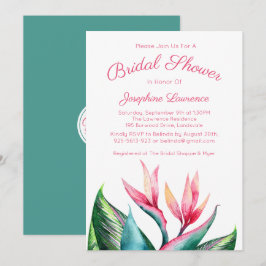 Bird of Paradise Bridal Dusche Einladungen
