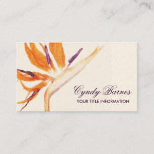 Bird of Paradise Business Card Visitenkarte