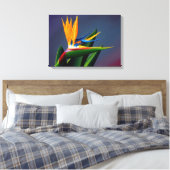 Bird of Paradise Canvas Print Leinwanddruck (Insitu (Schlafzimmer))