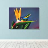 Bird of Paradise Canvas Print Leinwanddruck (Insitu (Holzboden))