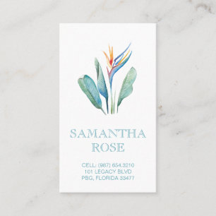 Bird of Paradise Coastal Mommy Card Visitenkarte