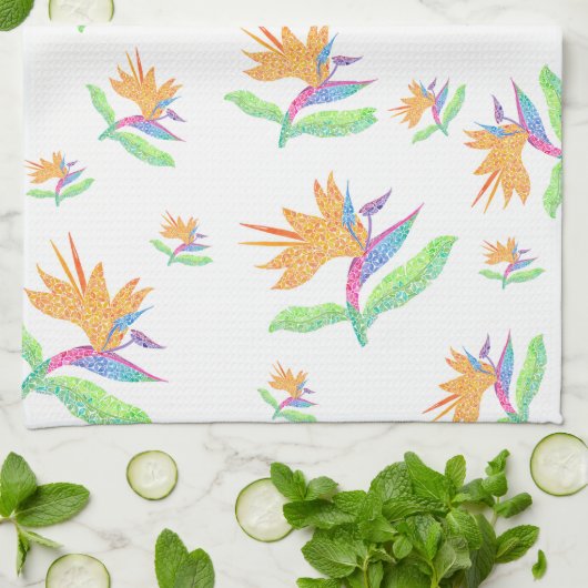 Bird of Paradise Dish Handtuch (Gefaltet)