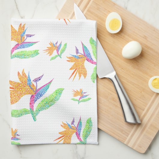 Bird of Paradise Dish Handtuch (Viertel Falte)