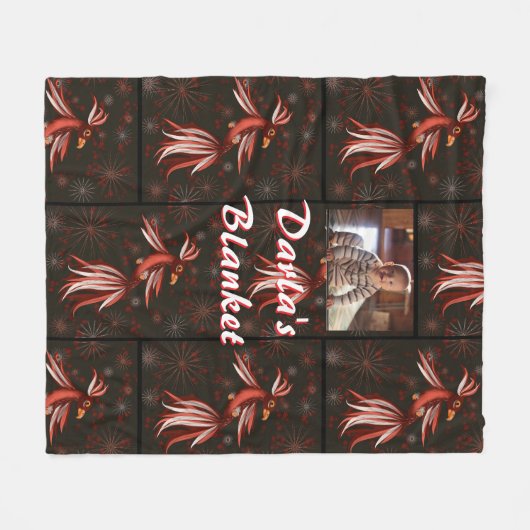 Bird of Paradise Fleecedecke (Vorderseite (Horizontal))