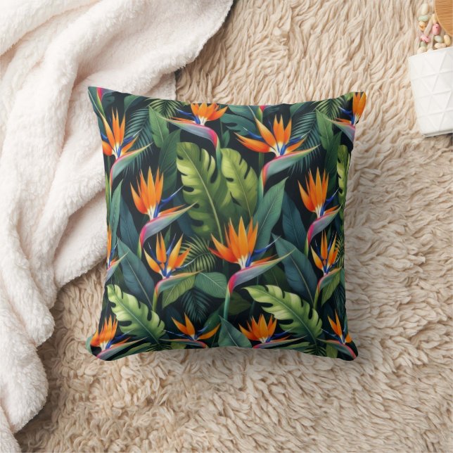 Bird of Paradise Flower Pattern Kissen (Decke)