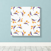 Bird of paradise flower pattern leinwanddruck (Insitu (Holzboden))