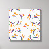Bird of paradise flower pattern leinwanddruck (Vorderseite)