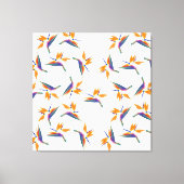 Bird of paradise flower pattern leinwanddruck (Vorderseite)