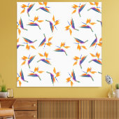 Bird of paradise flower pattern leinwanddruck (Insitu (Wohnzimmer))