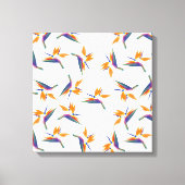 Bird of paradise flower pattern leinwanddruck (Vorderseite)