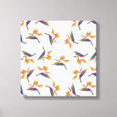 Bird of paradise flower pattern leinwanddruck (Vorderseite)