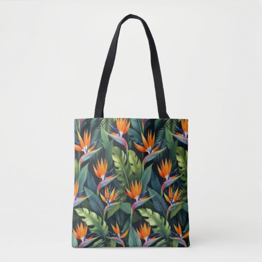 Bird of Paradise Flower Pattern Tasche (Vorderseite)