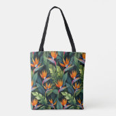 Bird of Paradise Flower Pattern Tasche (Rückseite)