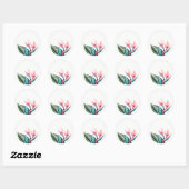 Bird of Paradise Gastgeschenk Hochzeit Stickers (Blatt)