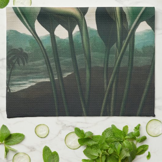 Bird of Paradise Kitchen Handtuch (Gefaltet)