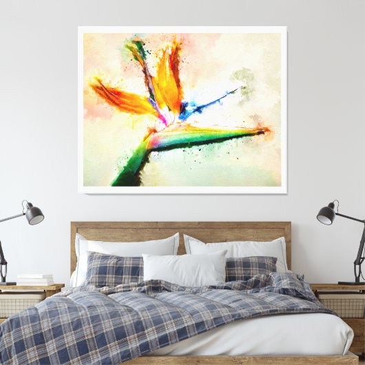 Bird of Paradise Leinwanddruck (Insitu (Schlafzimmer))
