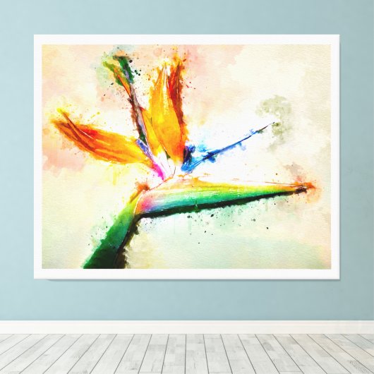 Bird of Paradise Leinwanddruck (Insitu (Holzboden))