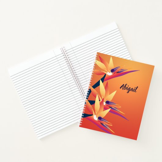 Bird-of-Paradise-Notebook Notizbuch (Innenseite)