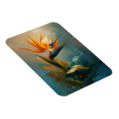 Bird of Paradise Oil Painting Flexible Magnet (Rechte Seite)
