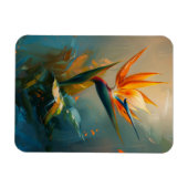 Bird of Paradise Oil Painting Flexible Magnet (Horizontal)