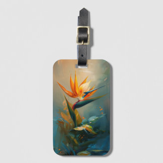 Bird of Paradise Oil Painting Gepäckanhänger