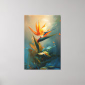 Bird of Paradise Oil Painting Leinwanddruck (Vorderseite)