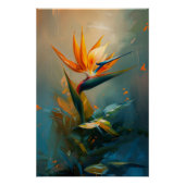 Bird of Paradise Oil Painting Poster (Vorderseite)