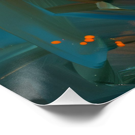 Bird of Paradise Oil Painting Poster (Ecke)