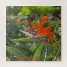 Bird of Paradise Oil Painting Puzzle