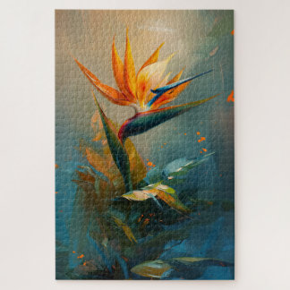 Bird of Paradise Oil Painting Puzzle