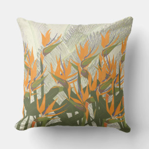 Bird of Paradise Outdoor Throw Kissen Für Draußen