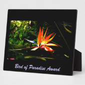 Bird of Paradise Plaque Fotoplatte (Seite)