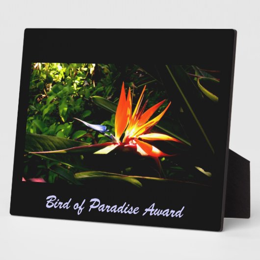 Bird of Paradise Plaque Fotoplatte (Seite)