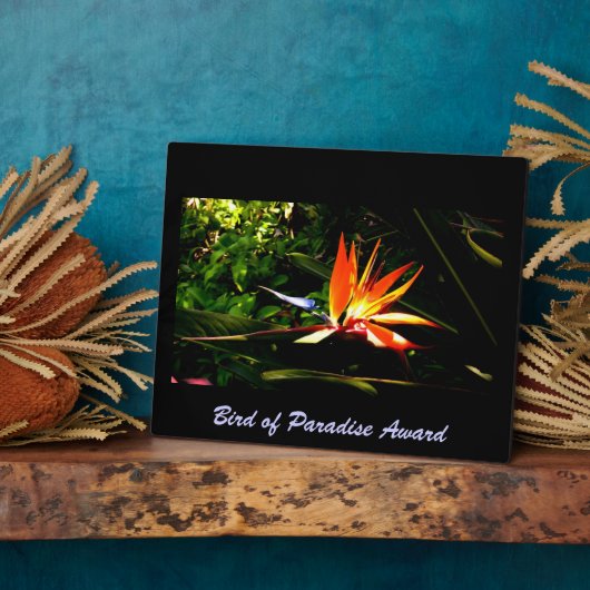 Bird of Paradise Plaque Fotoplatte (Seite)