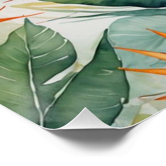 bird of paradise poster (Ecke)