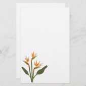 Bird of Paradise Stationery Briefpapier (Vorne/Hinten)