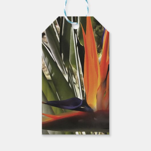 Bird of Paradise Strelitzia Reginae Acrylic Painti Geschenkanhänger (Vorderseite)