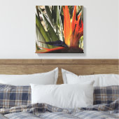Bird of Paradise Strelitzia Reginae Acrylic Painti Leinwanddruck (Insitu (Schlafzimmer))