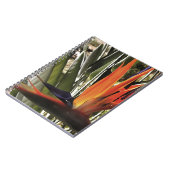 Bird of Paradise Strelitzia Reginae Acrylic Painti Notizblock (Linke Seite)
