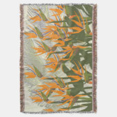 Bird of Paradise Throw Blanket Decke (Vorderseite Vertikal)