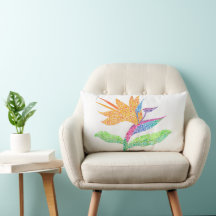 Bird of Paradise Throw Kissen