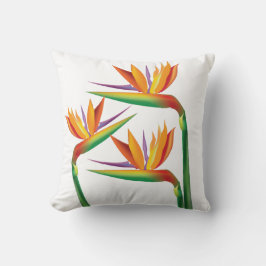 Bird of Paradise Tropical Floral Throw Kissen