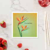 Bird of Paradise Tropical Floral Wedding Napkins Serviette (Beispiel)