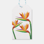 Bird of Paradise Tropical Party Geschenkmarke Geschenkanhänger (Rückseite)