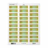 Bird of Paradise Tropical Wedding Address Labels (Vorne)