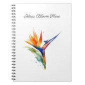Bird of Paradise Watercolor, custom Notizblock (Vorderseite)